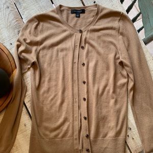 Camel colored button sweater